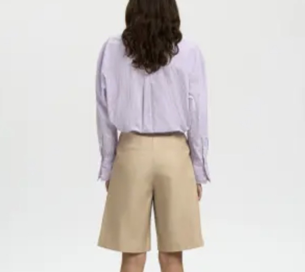 Wide Amore Bermuda Shorts - Weathered Teak  - Image 2