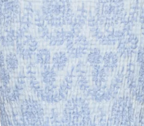 Checks Maxi Dress - Light Blue