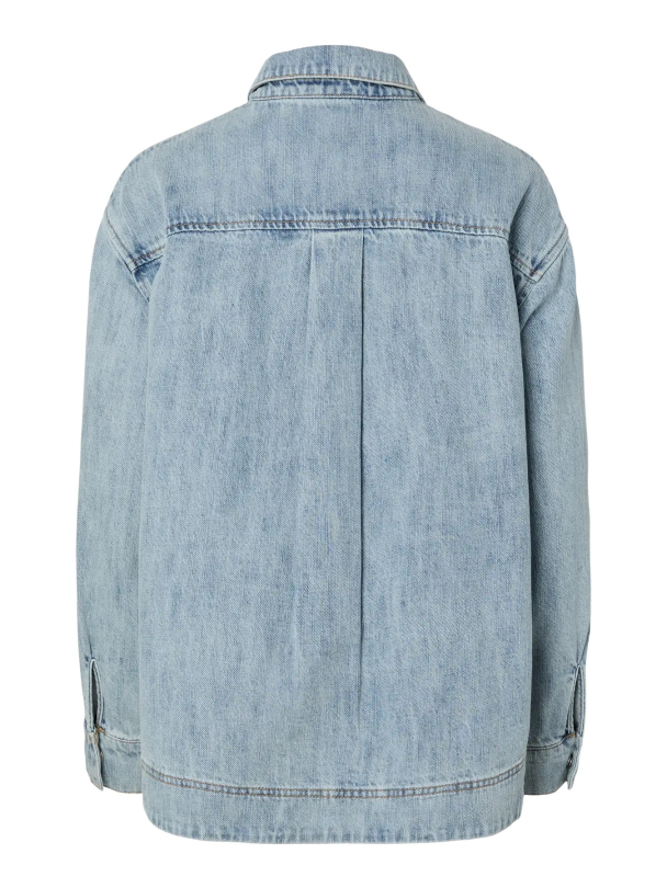 Geggo Curved Denim Shirt - Image 4