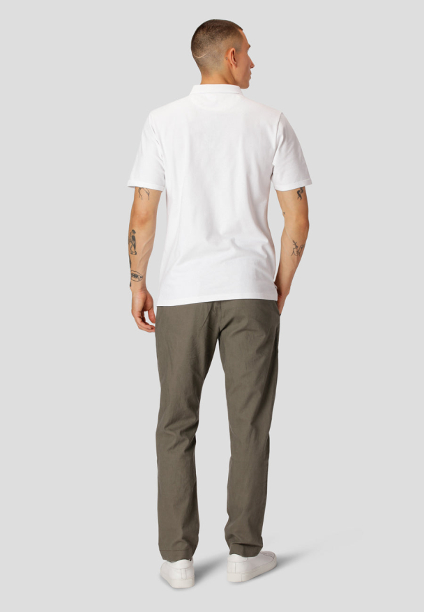 Silkeborg stretch polo, hvit - Image 2