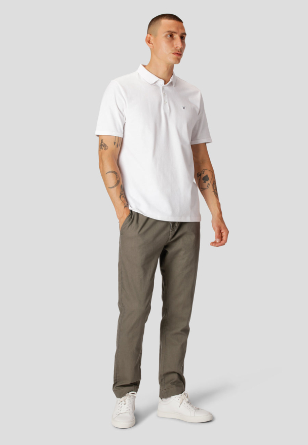 Silkeborg stretch polo, hvit - Image 3