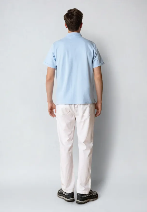 Silkeborg stretch polo, lys blå - Image 2