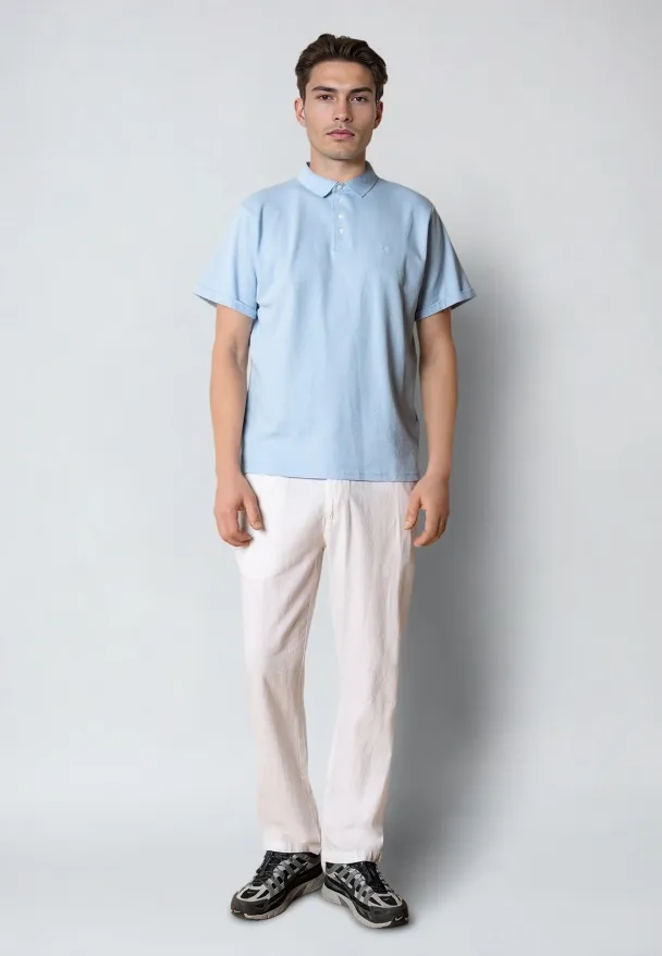 Silkeborg stretch polo, lys blå - Image 3