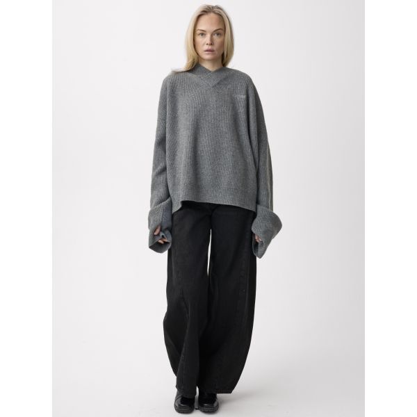 Frame Oversized Sweater Grey Camo