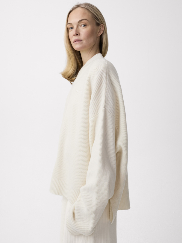 Frame Oversized Sweater Eggwhite - Image 3