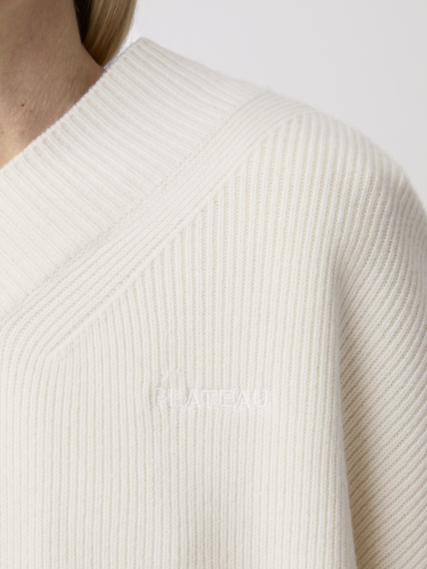 Frame Oversized Sweater Eggwhite - Image 6