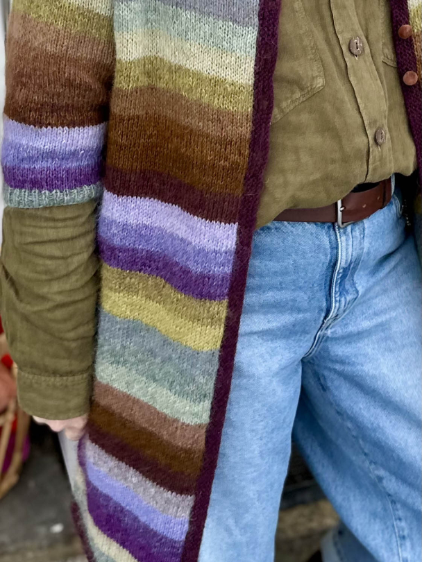 Wiola Lang Stripecardigan - Image 2