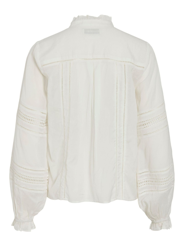 Rouanne China Collar Shirt - Cloud Dancer  - Image 2