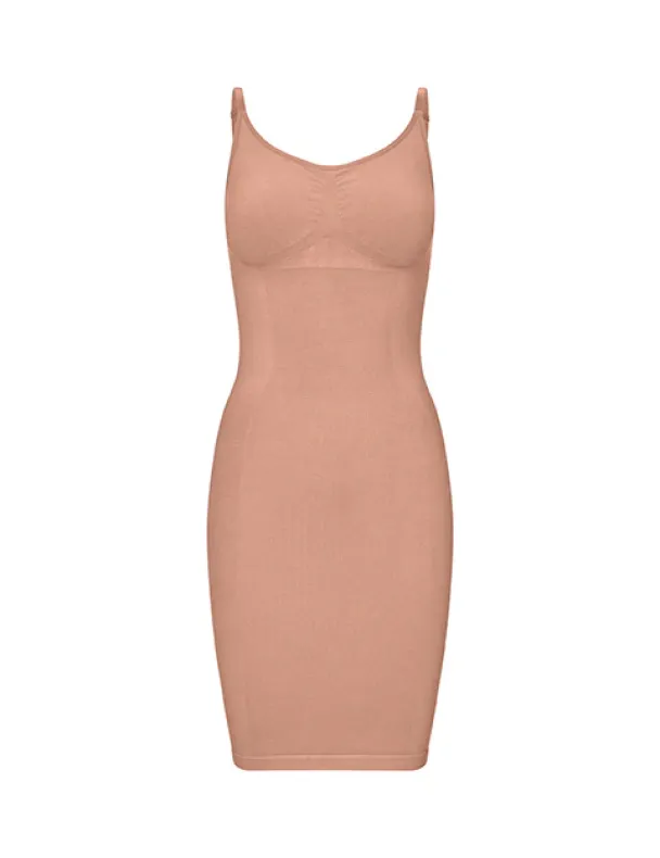 Second Skin Slip Dress - Tan  - Image 2