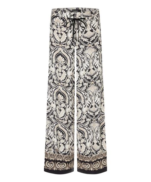 Adrienne Fancy Black/Cream Pants fra Cambio  8730041403