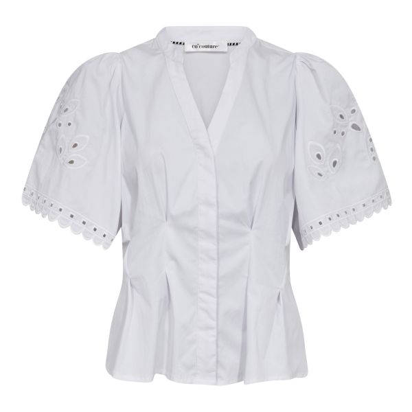 PoppyCC Embroidered V-Shirt fra Co'Couture  45075