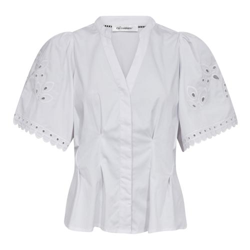 PoppyCC Embroidered V-Shirt fra Co'Couture  45075