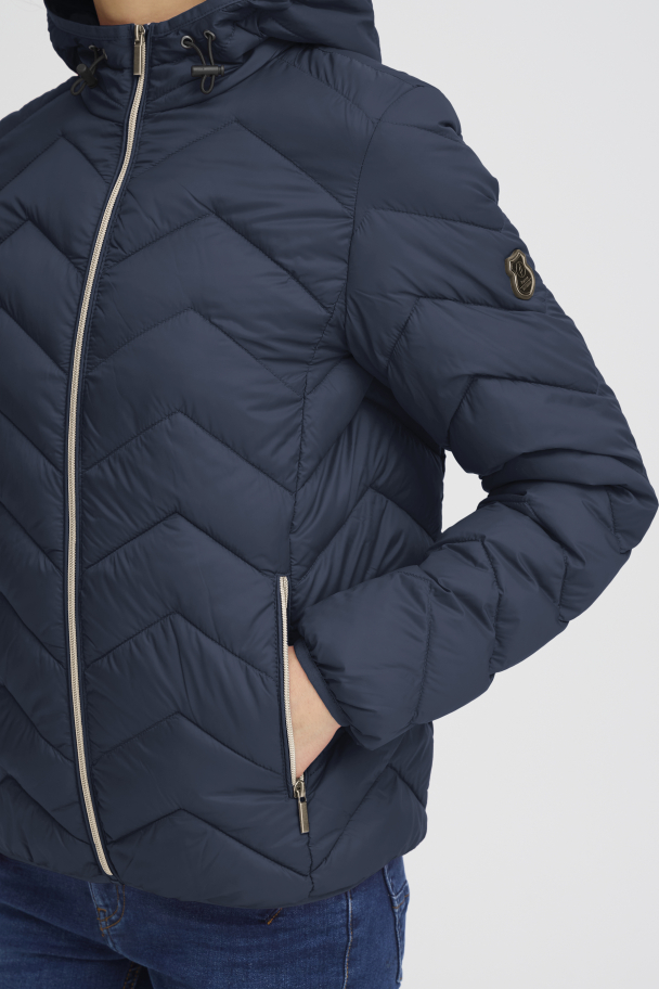 FRbapadding Vattert Jakke  Marine - Image 2