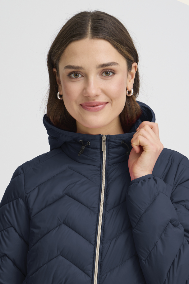 FRbapadding Vattert Jakke  Marine - Image 3