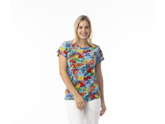 ORIENTIQUE T-Shirt Birds 23094B