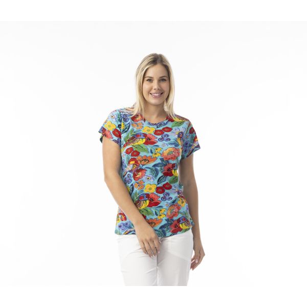 ORIENTIQUE T-Shirt Birds 23094B