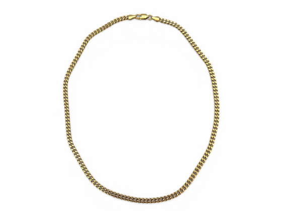 Bobby st&aring;lkjede, forgylt st&aring;l