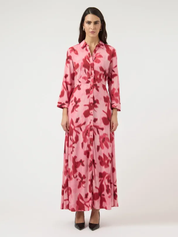 Savanna Long Shirt Dress - Image 1