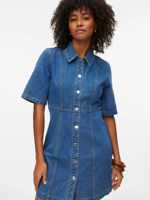 Daisy Denim Dress - Image 1