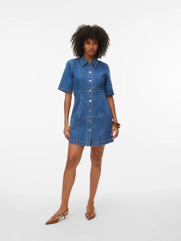 Daisy Denim Dress - Image 4