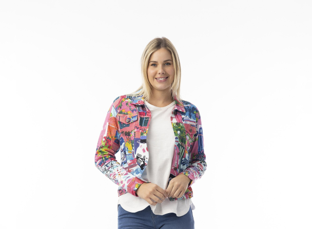 ORIENTIQUE Printed COTTON Jacket Scooter 23101S - Image 2