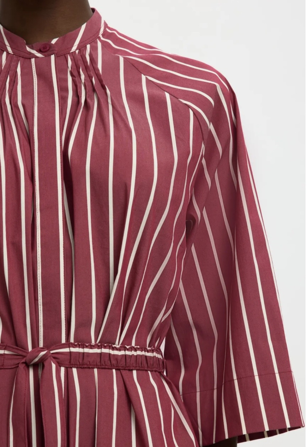 Bea Oversized 3/4 Midi Dress - Anemone Stripes - Image 3