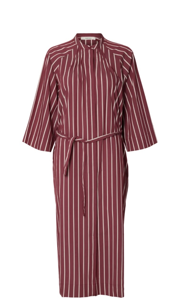 Bea Oversized 3/4 Midi Dress - Anemone Stripes - Image 4