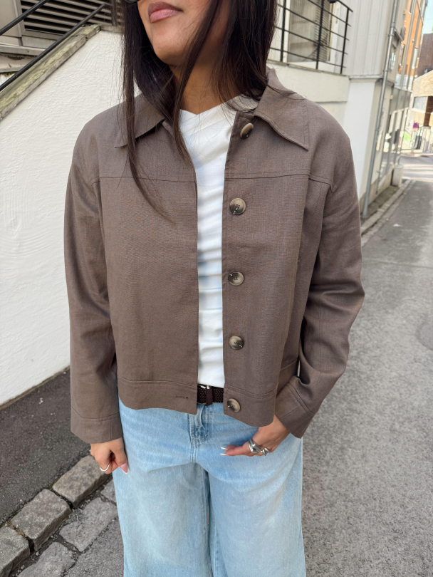 Jada Sun Short Jacket - Chocolate Chip  - Image 1