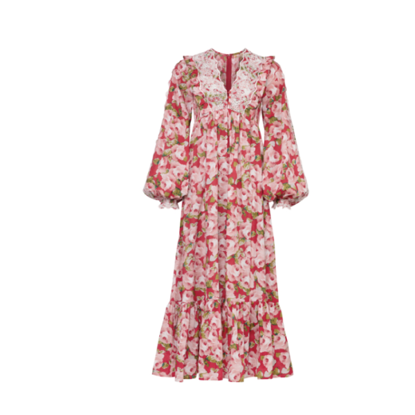 Cotton Slub Maxi Dress - Romance