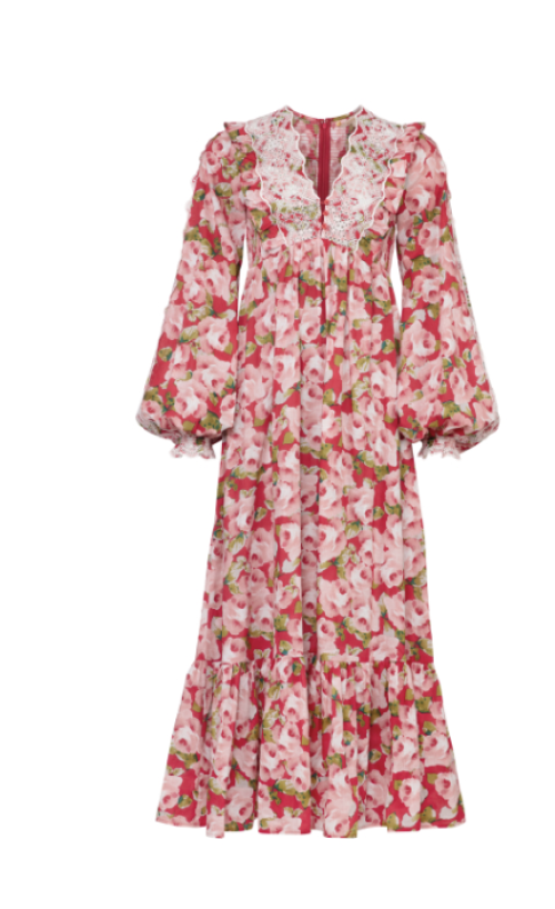 Cotton Slub Maxi Dress - Romance