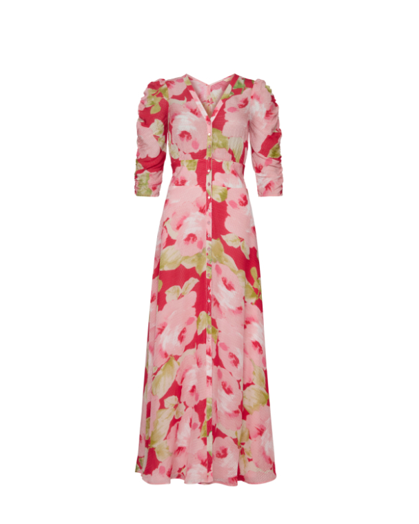 Dotted Georgette Button-Down Dress - Romance  - Image 3