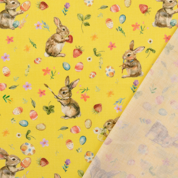 Påskehare med malekost- gul - Image 2