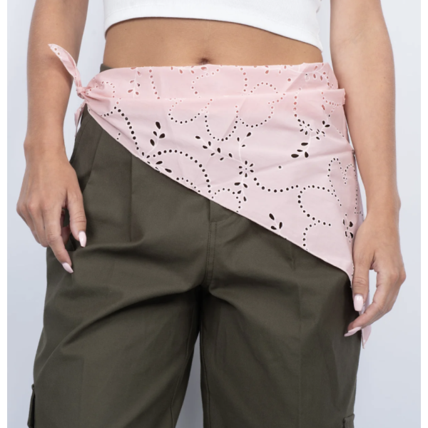 Floral Broderie Bandana Scarf