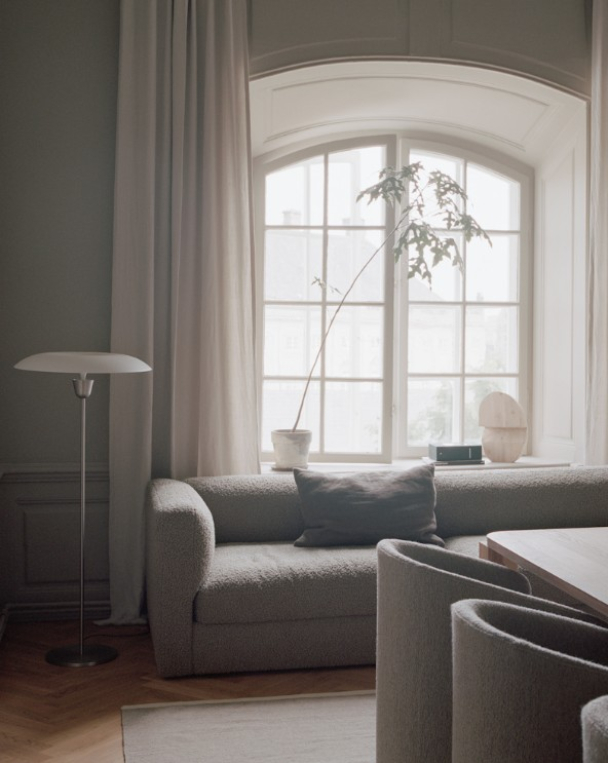 Kantarell Gulvlampe Nikkel - Image 3