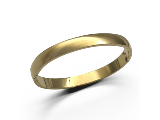 Claire armring i forgylt st&aring;l, 8mm