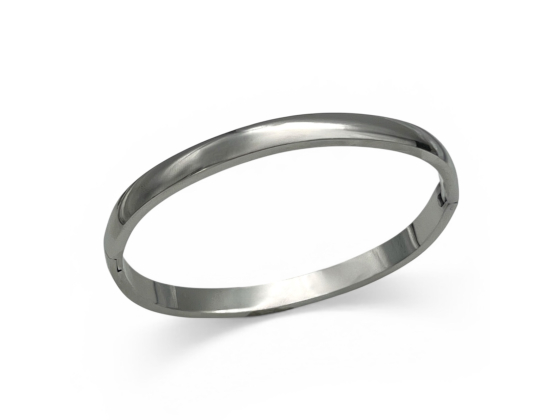 Claire armring i st&aring;l, 6mm