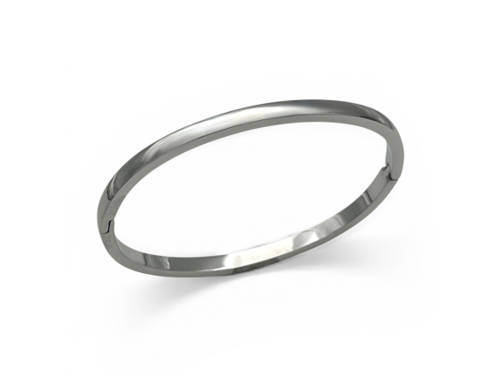 Claire armring i st&aring;l, 4mm