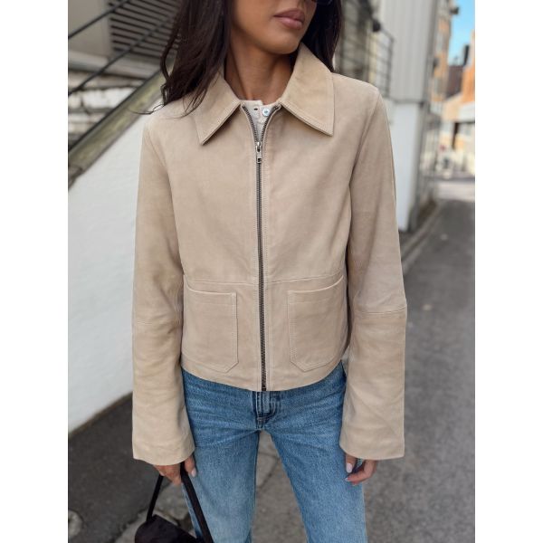 Sapera Leather Jacket - Incence