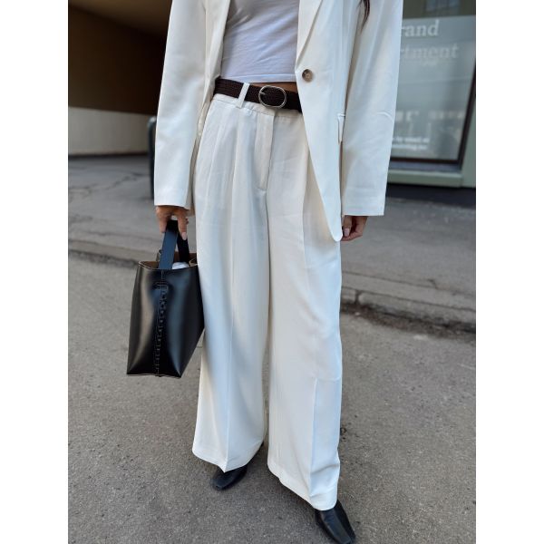 Extra Wide Ellie Pant - Egret 