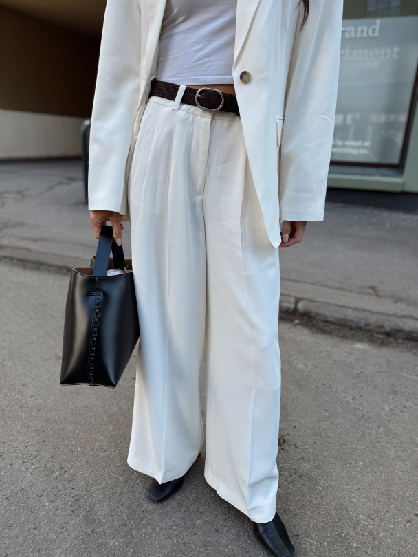 Extra Wide Ellie Pant - Egret  - Image 1
