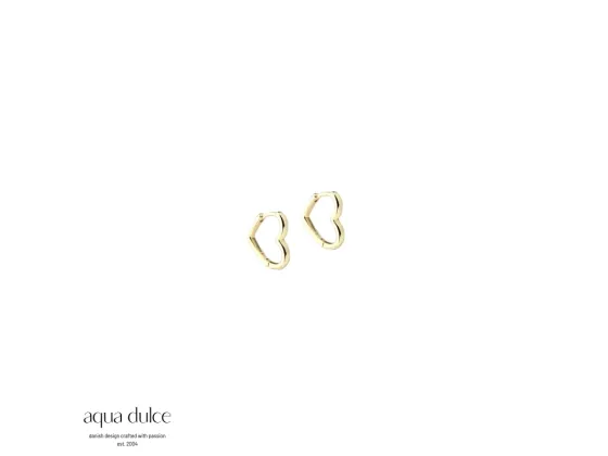 Hoops - Love Me Shiny Small (Forgylt)