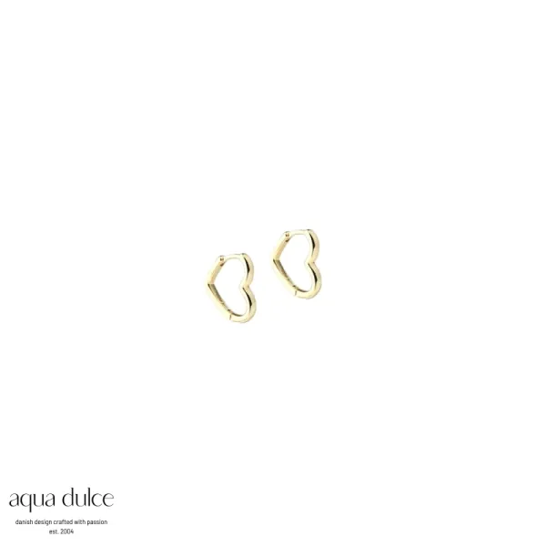 Hoops - Love Me Shiny Small (Forgylt)