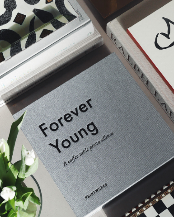 Fotoalbum "Forever Young" Grå - Image 4