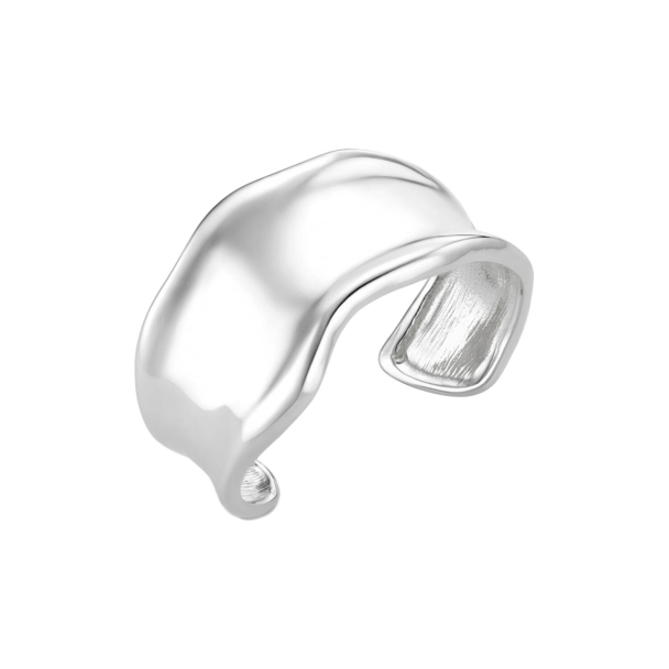 Statement Organic Molten Metal Cuff