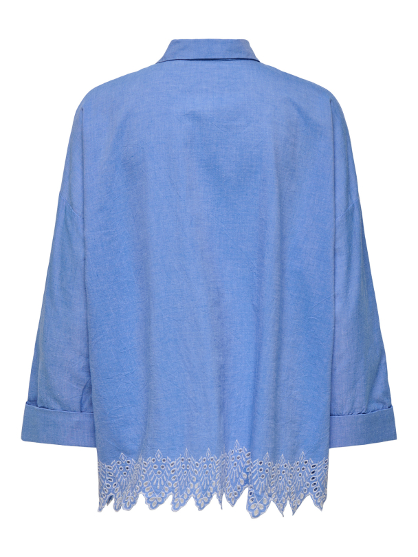 ONLGRACES TULUM LS EMB SHIRT NOOS WVN - Image 3
