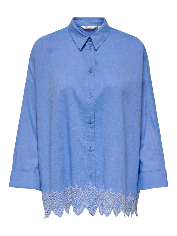 ONLGRACES TULUM LS EMB SHIRT NOOS WVN - Image 1