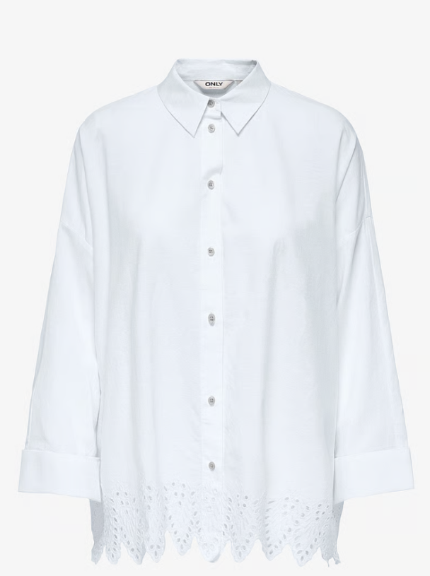ONLGRACES TULUM LS EMB SHIRT NOOS WVN - Image 1