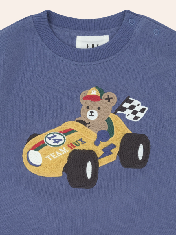 Vroom Vroom Hux Sweatshirt - Vintage Blue - Image 3