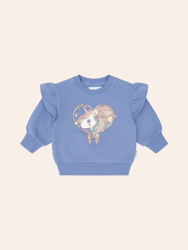 Whimsical Unicorn Sweatshirt - Bijou Blue - Image 1