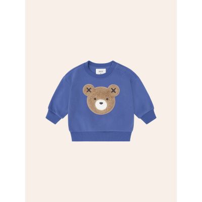 Furry Huxbear Sweatshirt - Cobalt